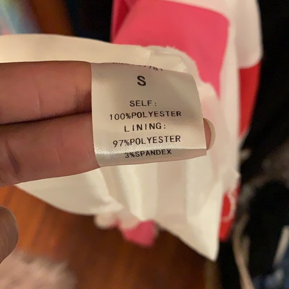 A-line dress. Colorblock flare dress - Picture 3 of 4